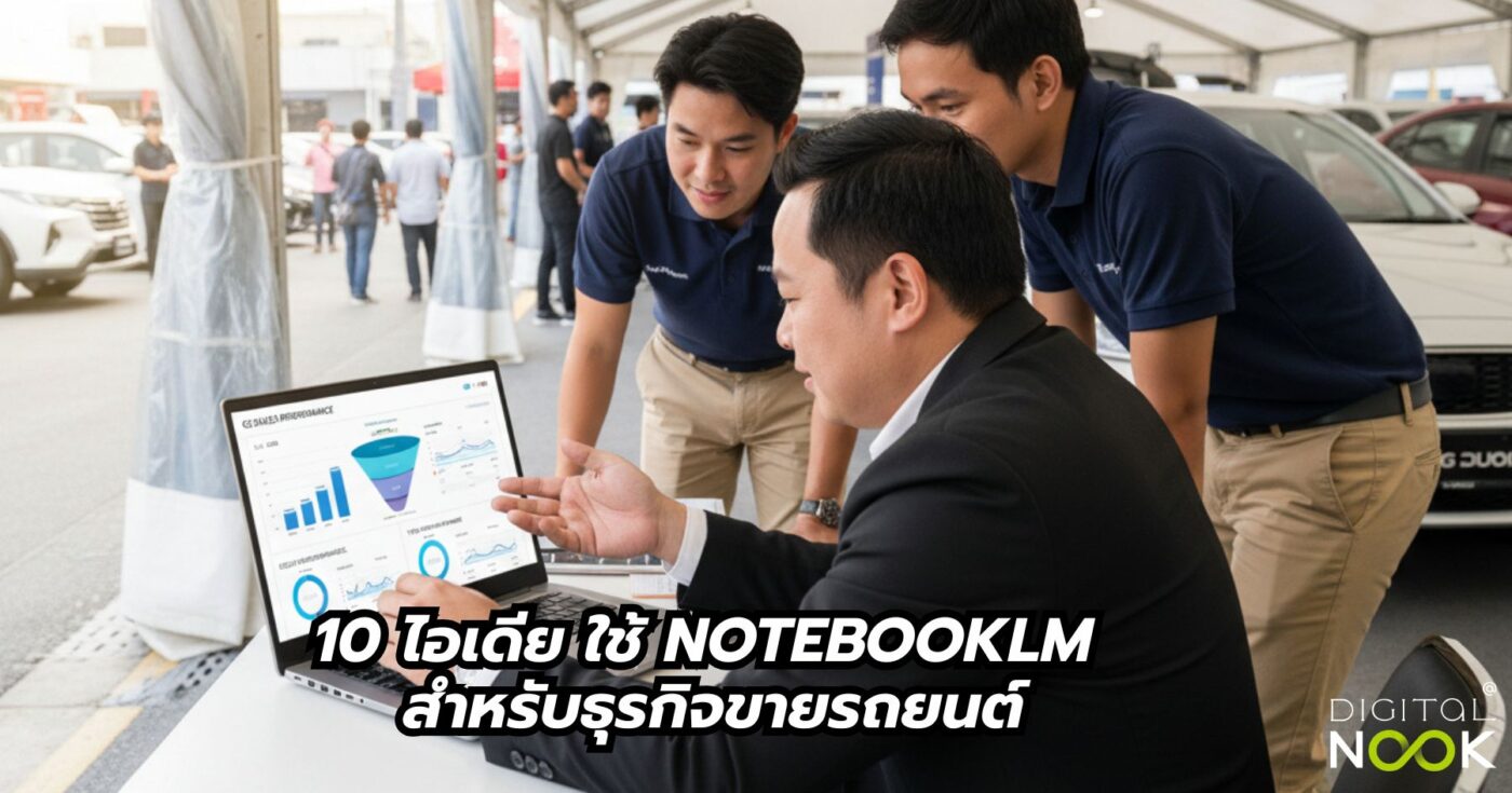 ใช้ NotebookLM สำหรับธุรกิจขายรถยนต์ digitalnook