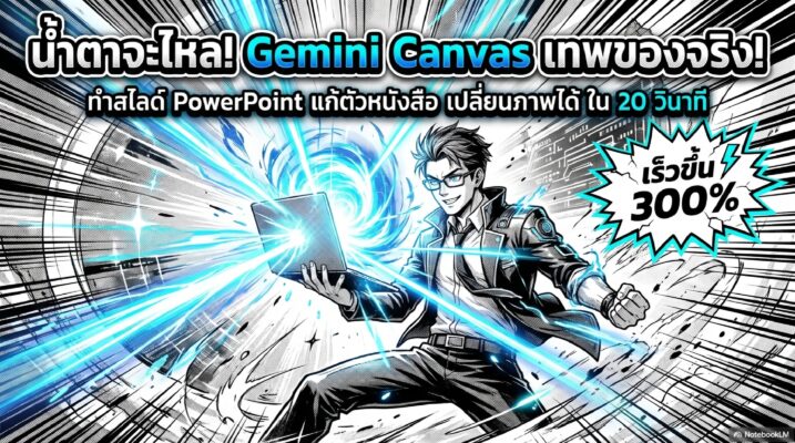 ใช้ Gemini ทำสไลด์ Powerpoint แก้ตัวหนังสือ แก้ภาพ