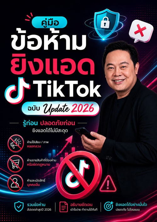 E-book กฎเหล็กและข้อห้ามยิงแอด TikTok