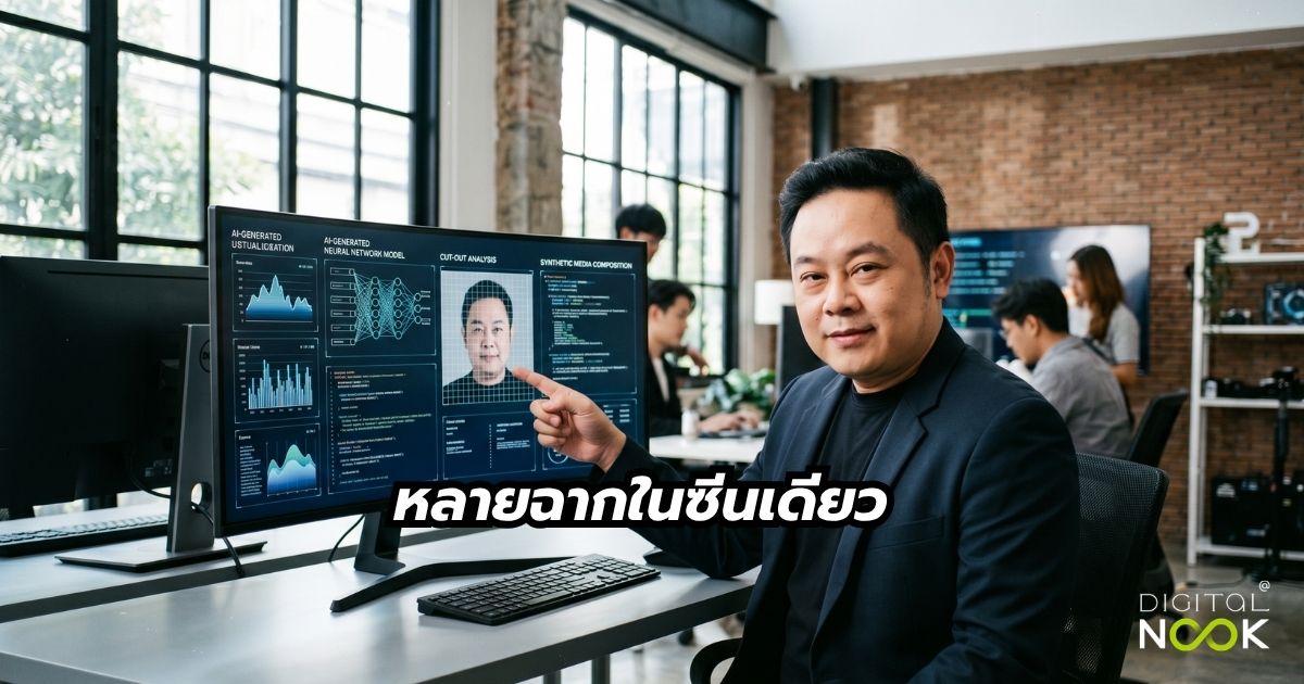 สอนทำคลิปขาย Ai หลายฉากในซีนเดียว พี่นุกสอนการตลาดออนไลน์ คอร์ส AI shortcut for Business